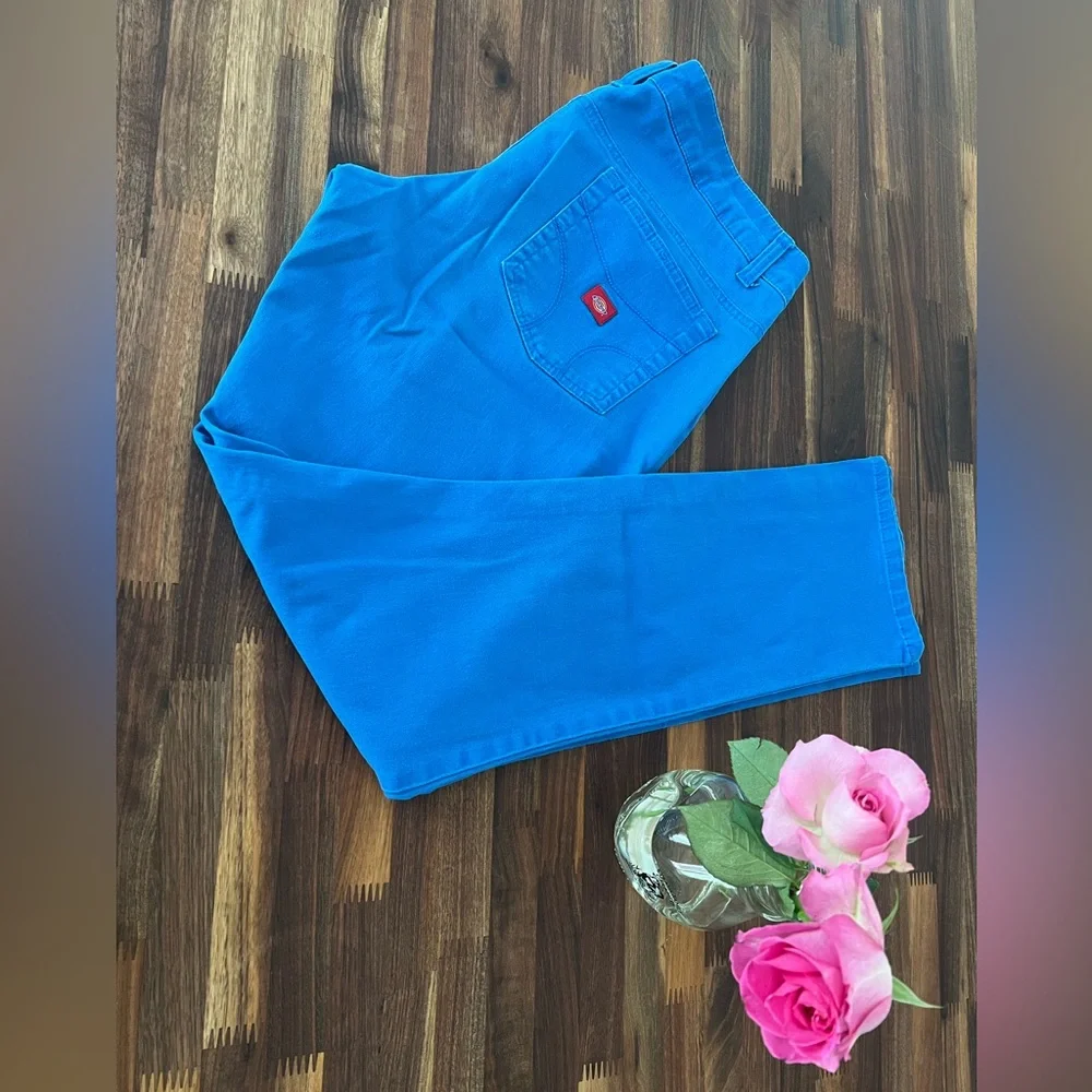 Bright blue Dickies pants size 15 - Picture 6 of 7